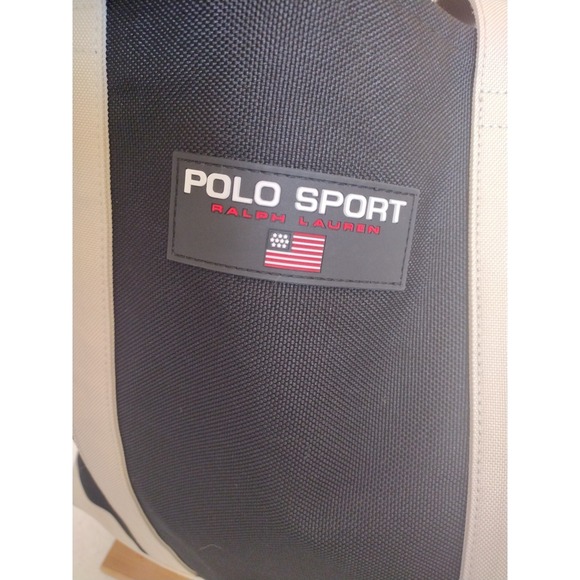 Vintage Polo Sport Ralph Lauren Canvas Tote Beach Weekend Bag USA Flag 90s - Picture 7 of 8